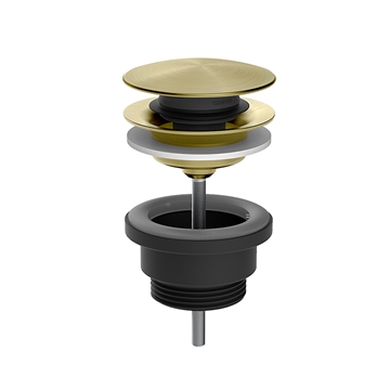 Bunnventil Free Flow i sjøgrønn porselen